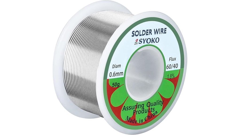 0 6mm 60 40 rosin core solder