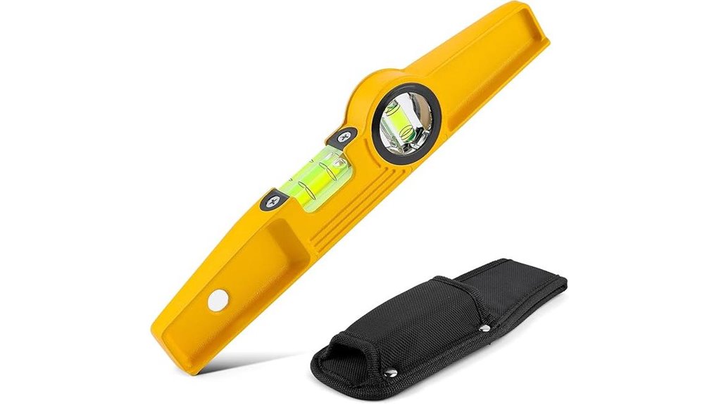 10 aluminum torpedo level with holster