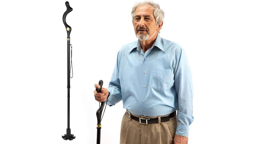 10 height folding adjustable cane