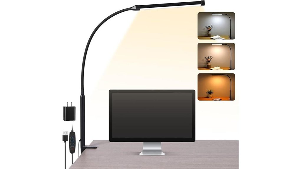 10 level led clamp lamp