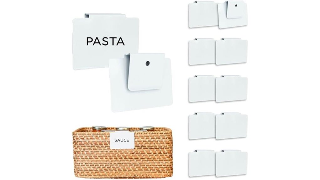 10 pack metal clip labels