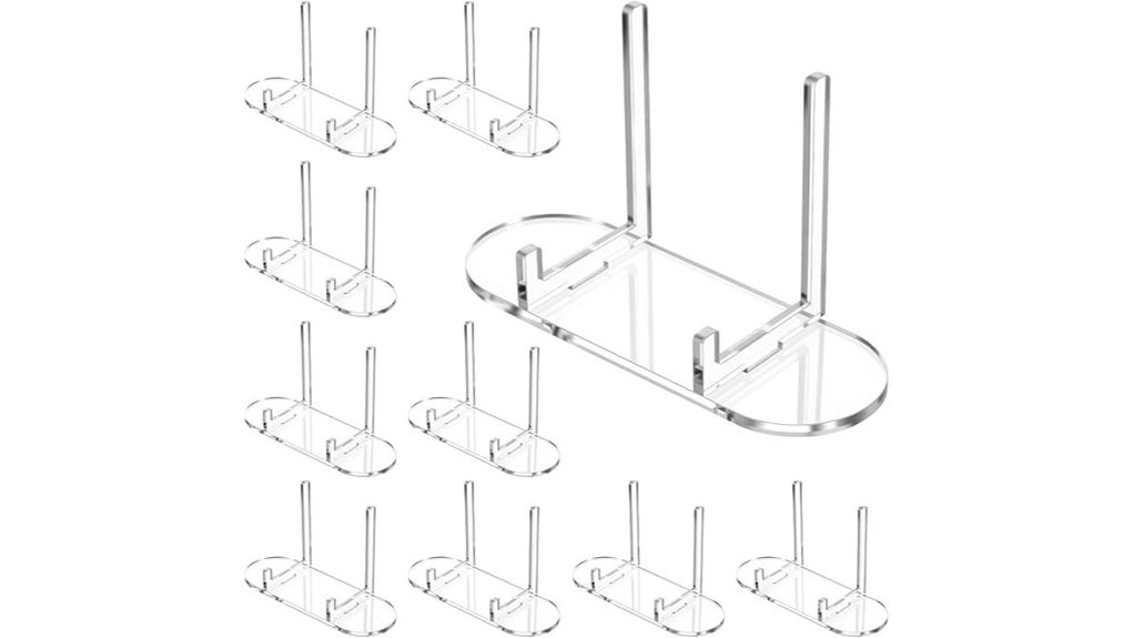 10 piece acrylic card stands