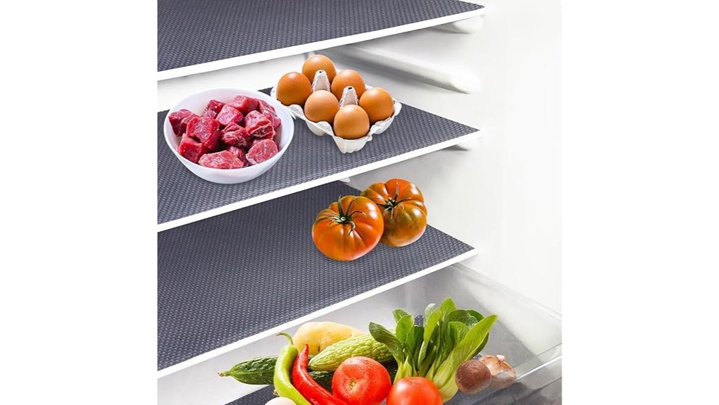 10 pieces refrigerator liner mats grey