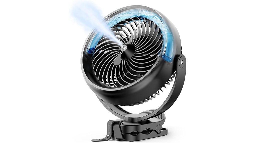 10kah portable mist fan