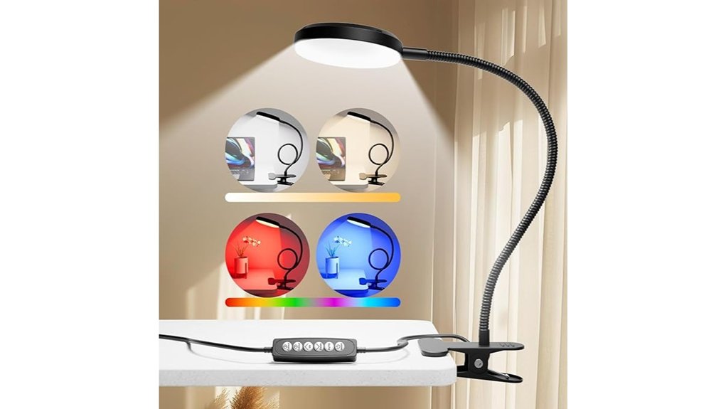 10w rgb warm clamp