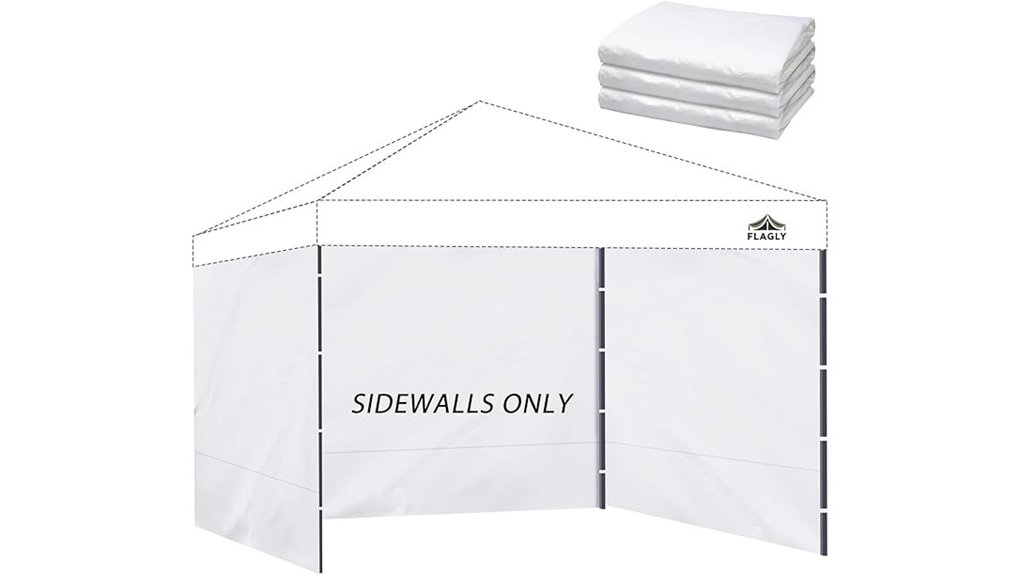 10x10 300d waterproof sidewalls
