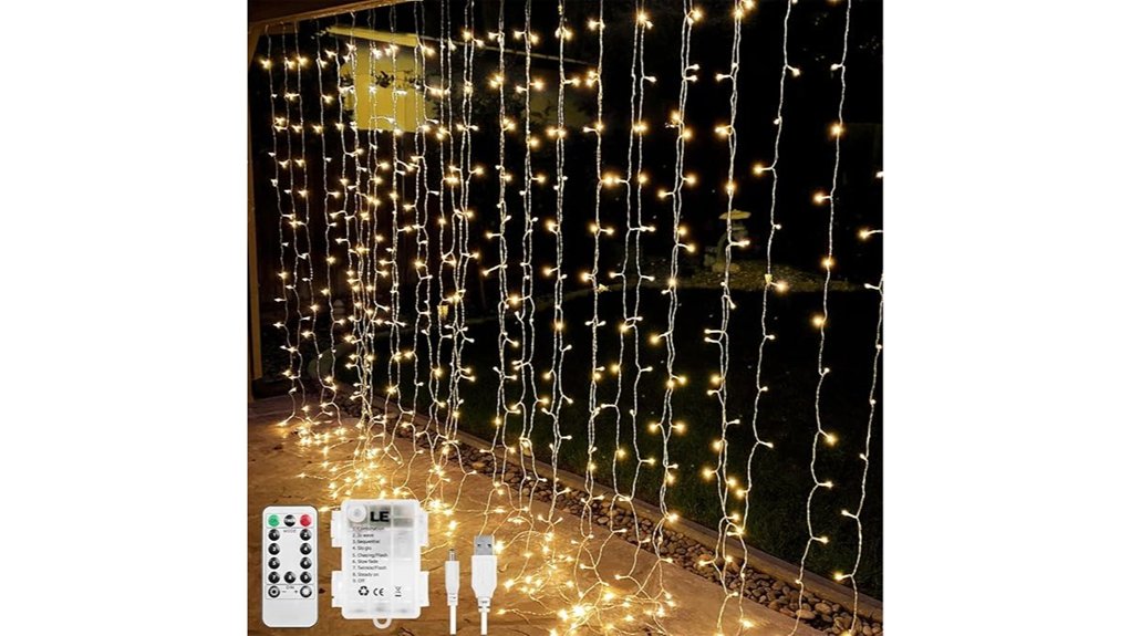 10x10 fairy curtain lights