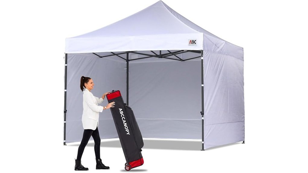10x10 white pop up canopy