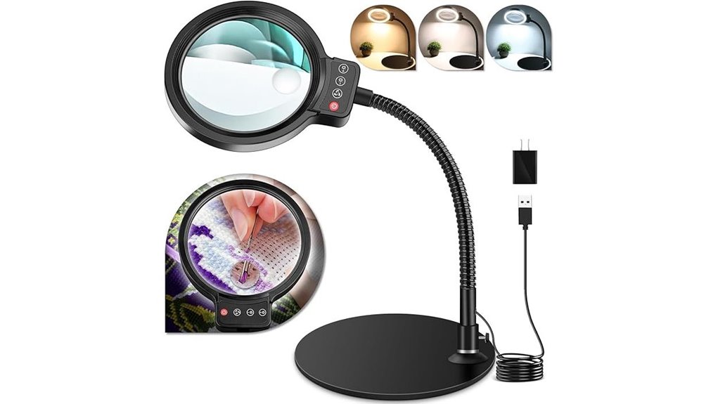 10x 30x led stand magnifier