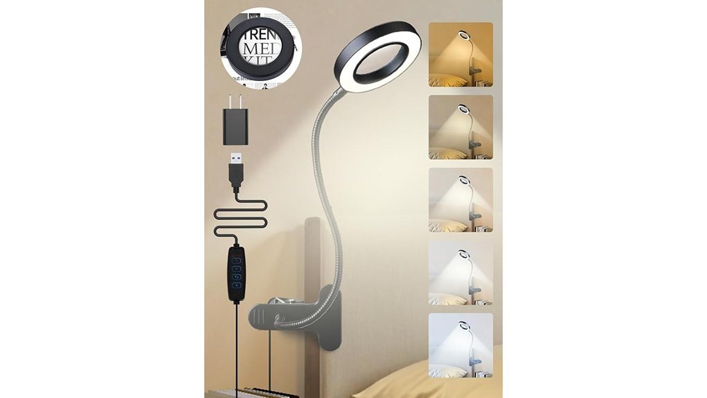 10x five color led magnifier