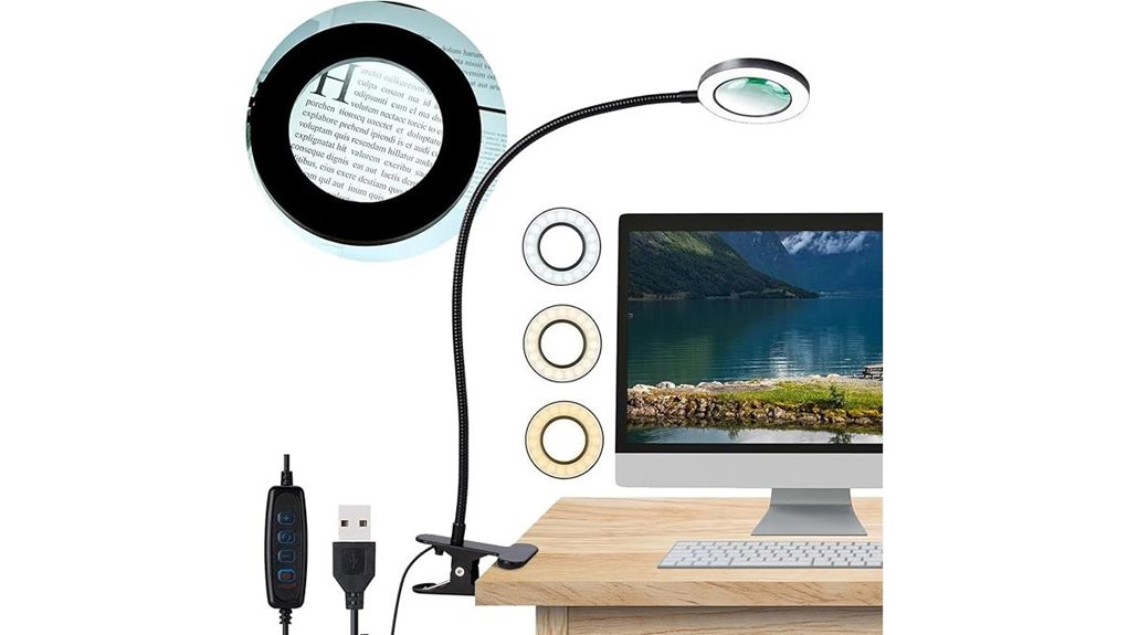 10x lighted gooseneck magnifier