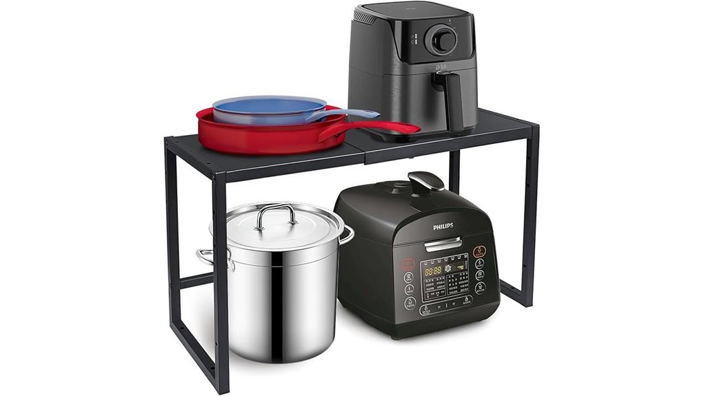 110lbs expandable metal rack