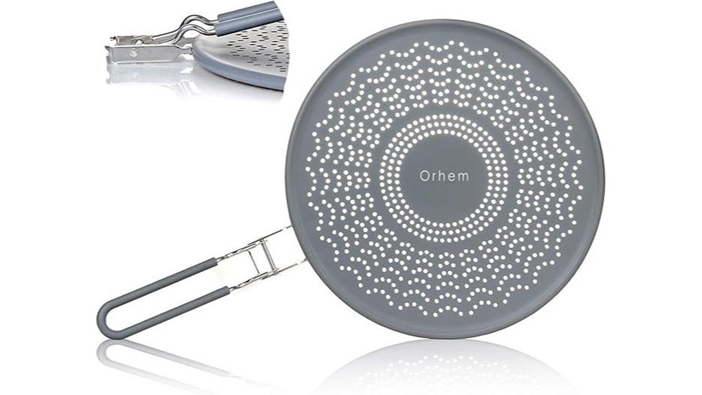 11 inch silicone splatter screen drainer