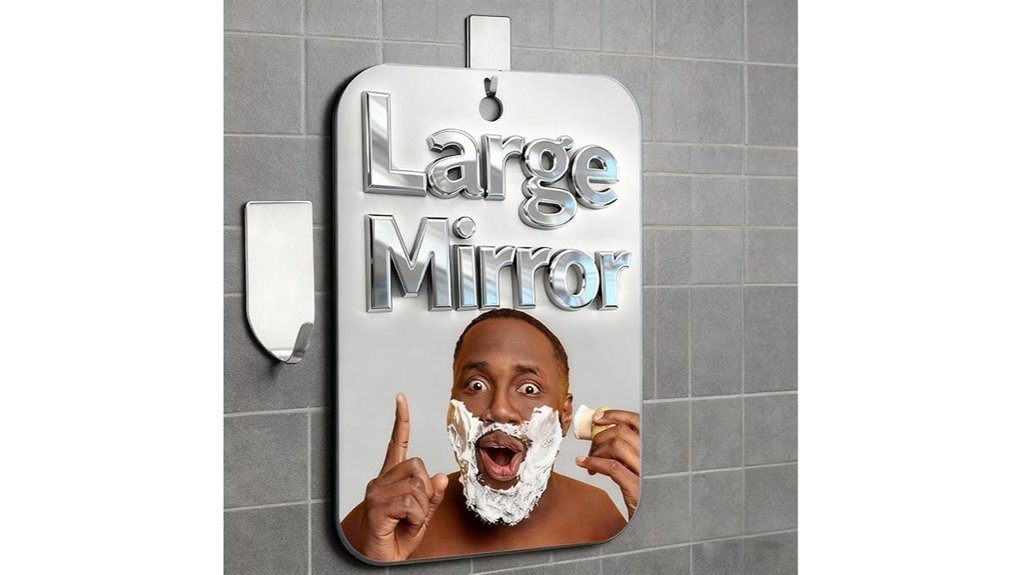 11x8 wall mounted fogless mirror