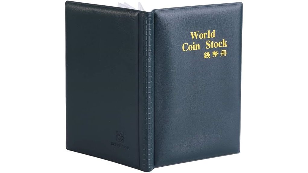 120 pocket green coin album