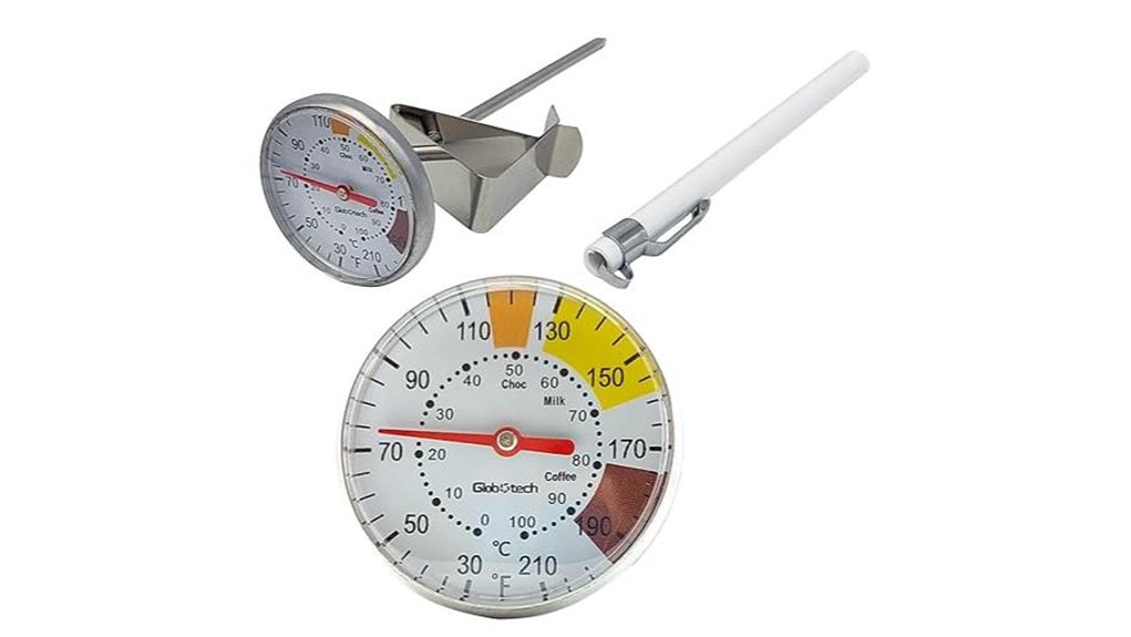 12 32oz stainless milk thermometer