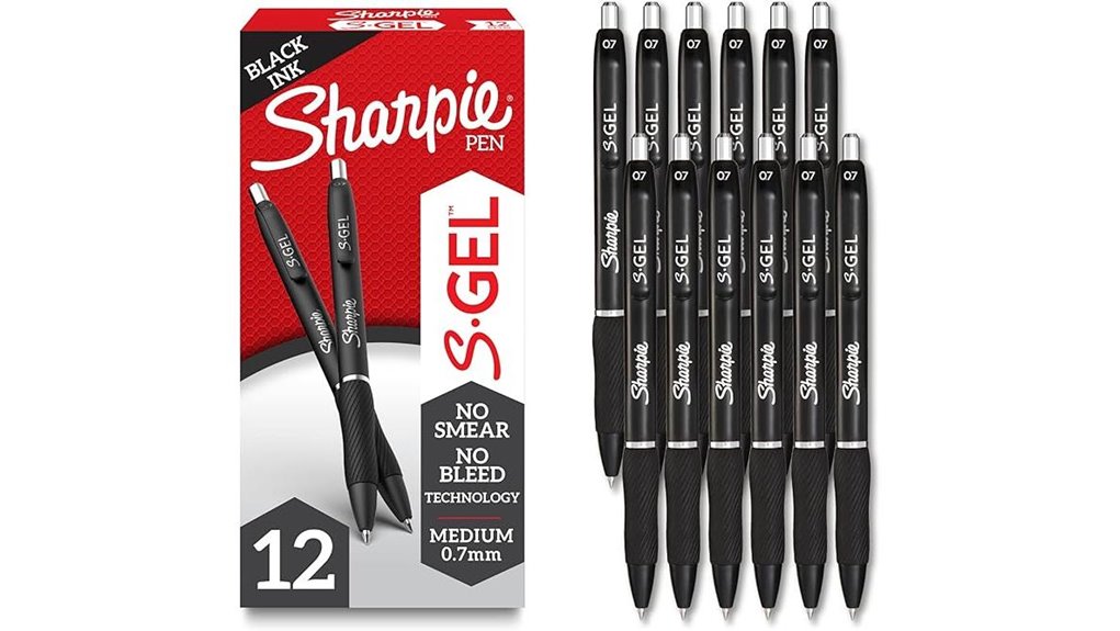12 count black sharpie gel