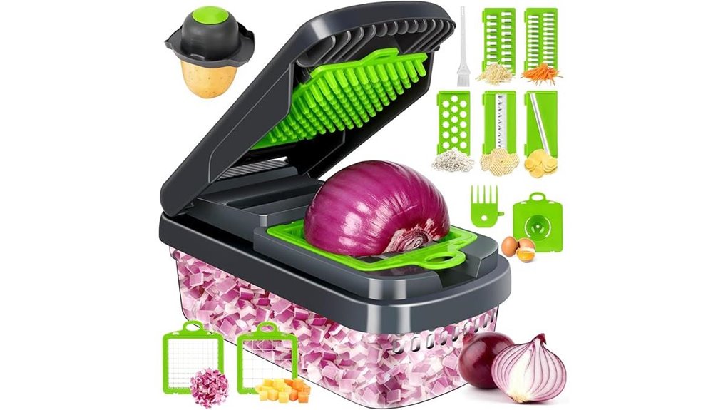 12 in 1 seven blade vegetable chopper