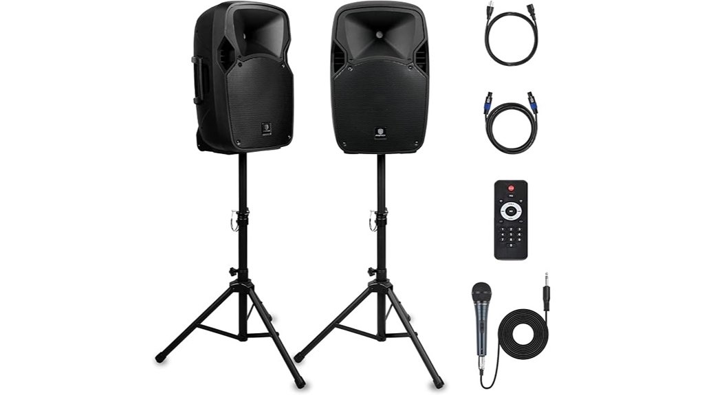 12 inch 1800w pa speaker