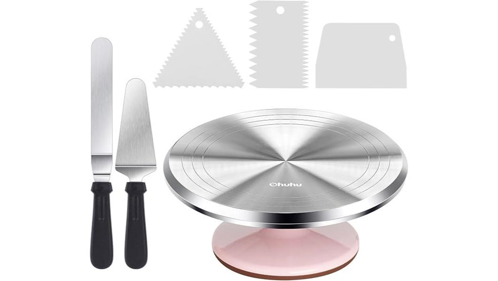 12 inch aluminum cake turntable