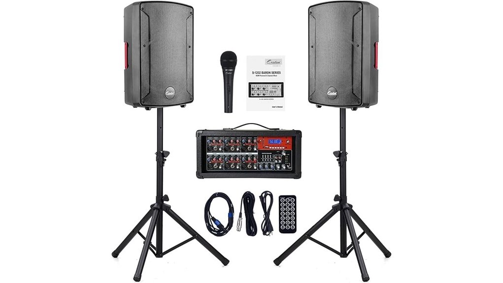 12 inch bluetooth 2000 w pa