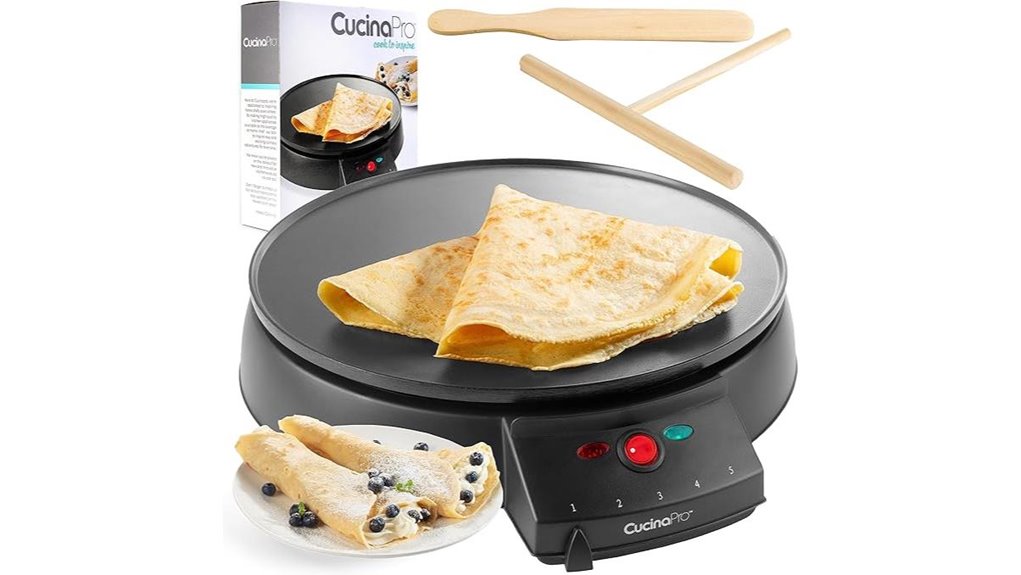 12 inch griddle with batter spreader