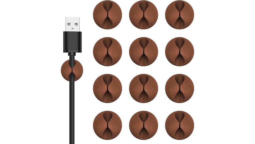12 pack adhesive cord clips