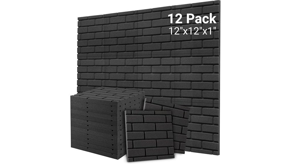 12 pack brick soundproof panels