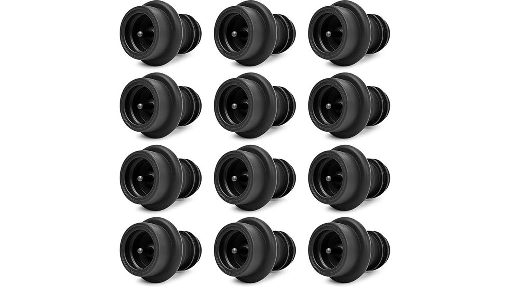 12 pack silicone wine stoppers