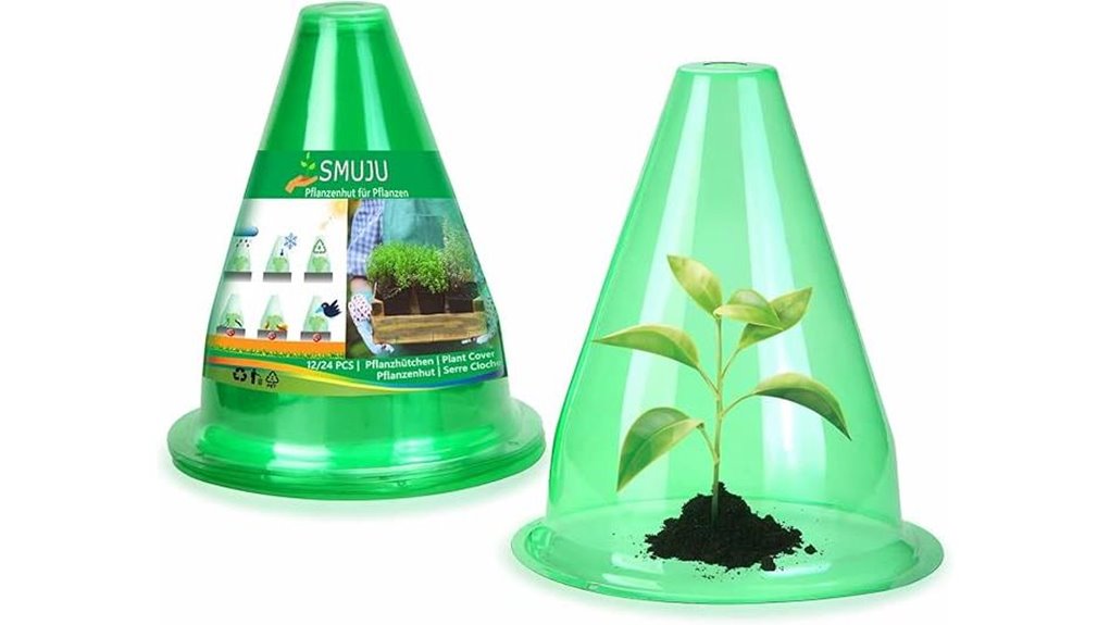 12 pack transparent garden cloches
