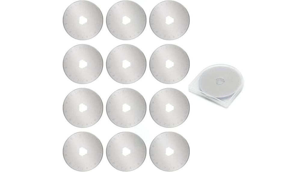 12 pcs 45mm rotary cutter blades