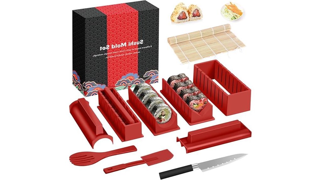12 piece deluxe sushi kit