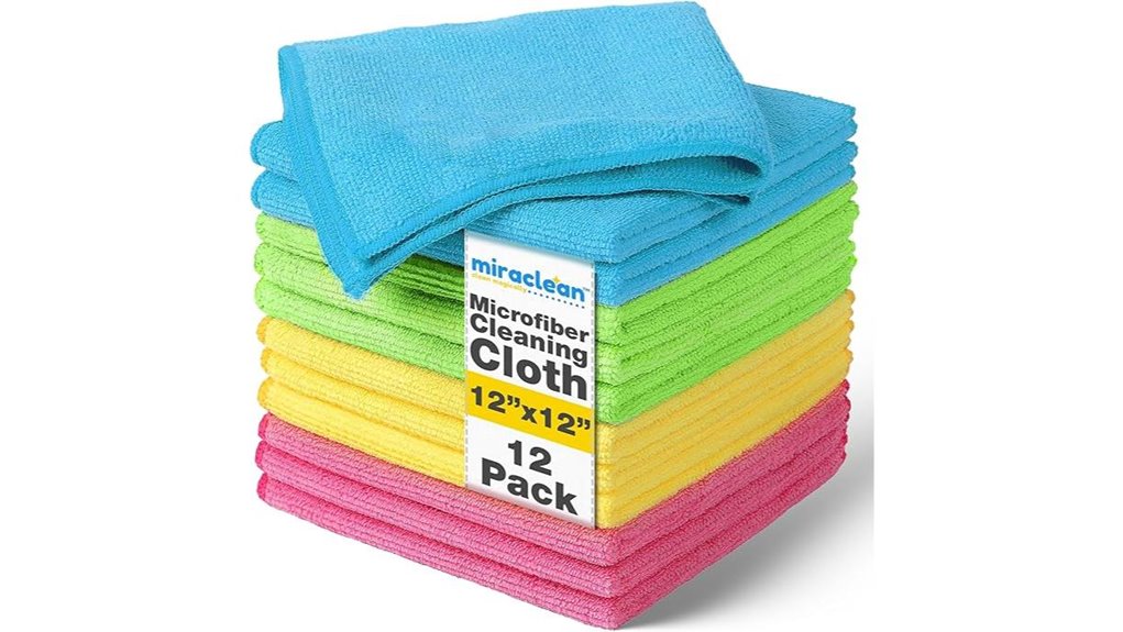 12 piece microfiber 12x12 cloth