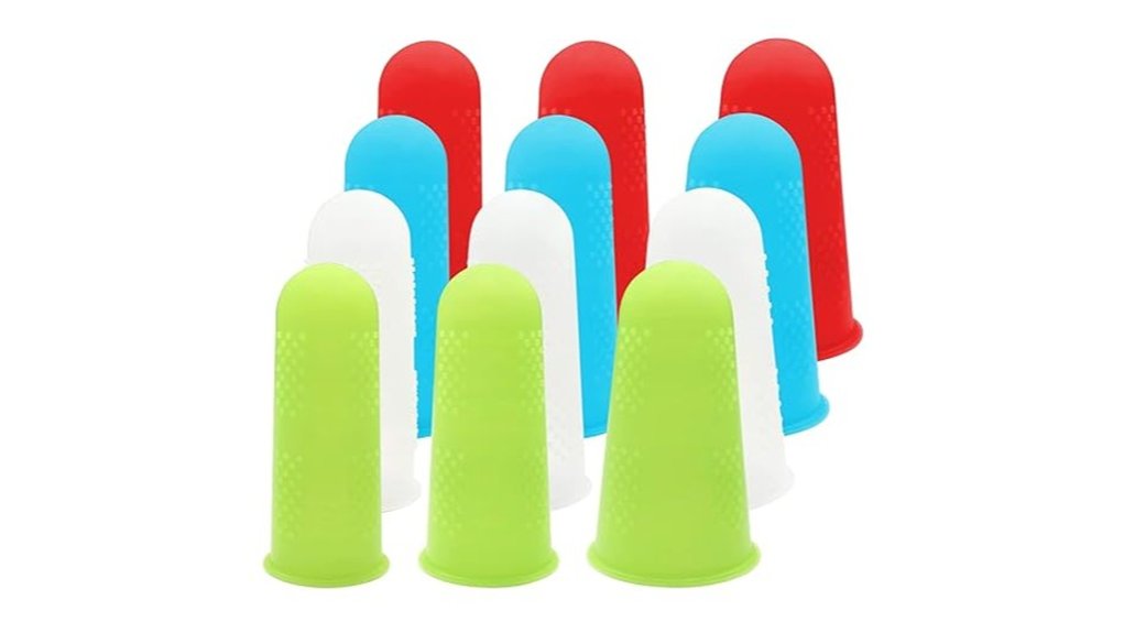 12 piece silicone finger caps