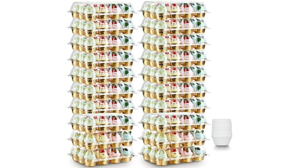 12 piece stackable cupcake carrier