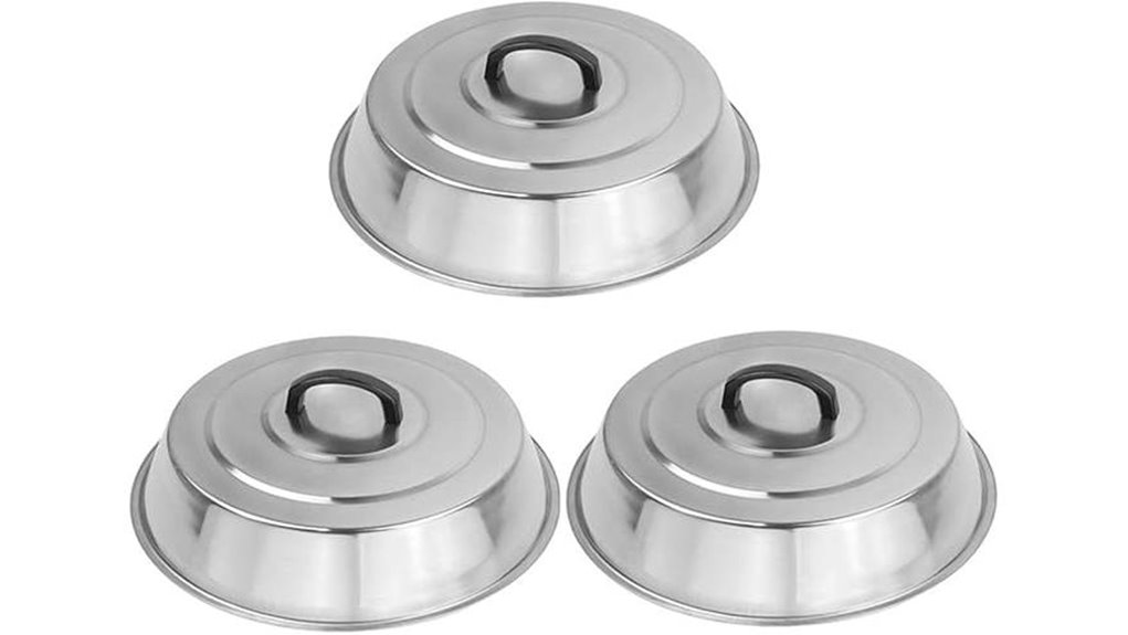 12 stainless basting cover dome