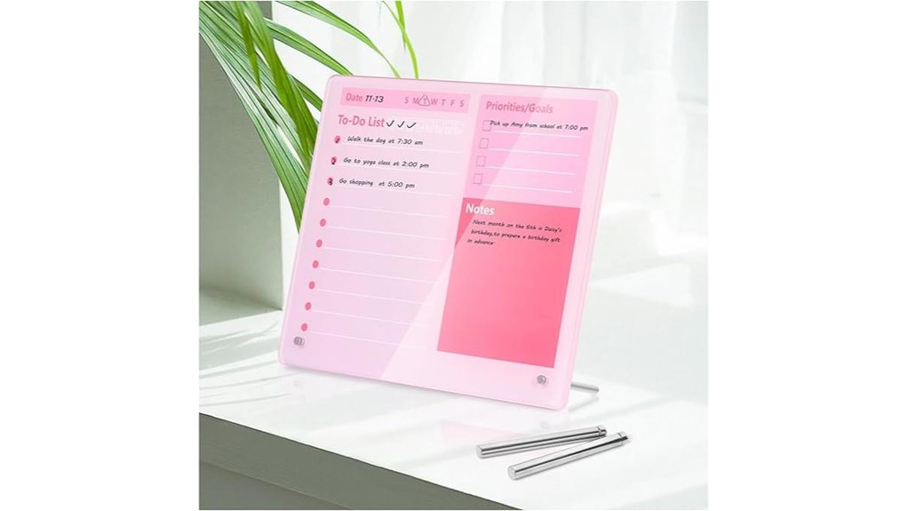 12x10 frameless dry erase