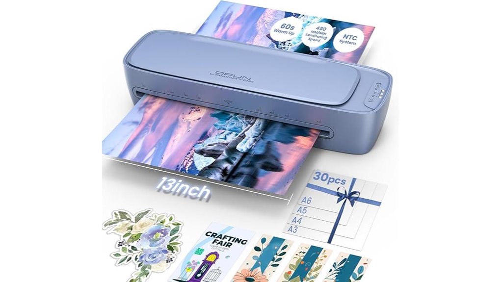 13 inch laminator for home office sheets