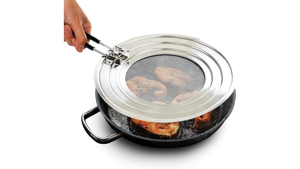14 inch foldable frying splatter screen