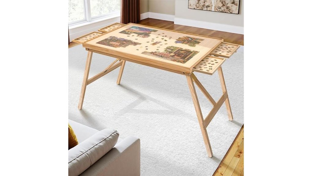 1500 piece teakmama puzzle table