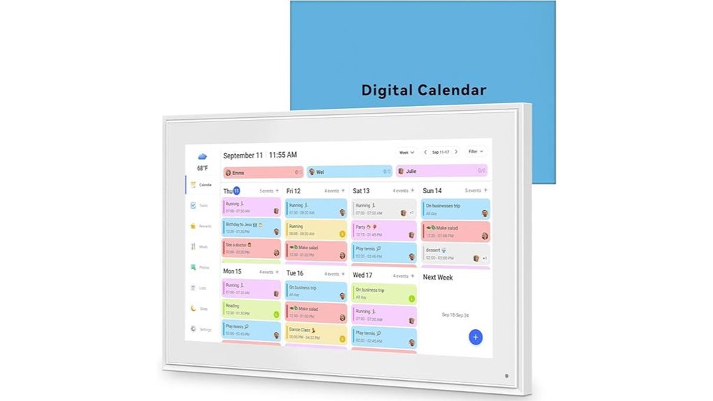15 6 inch digital touchscreen calendar