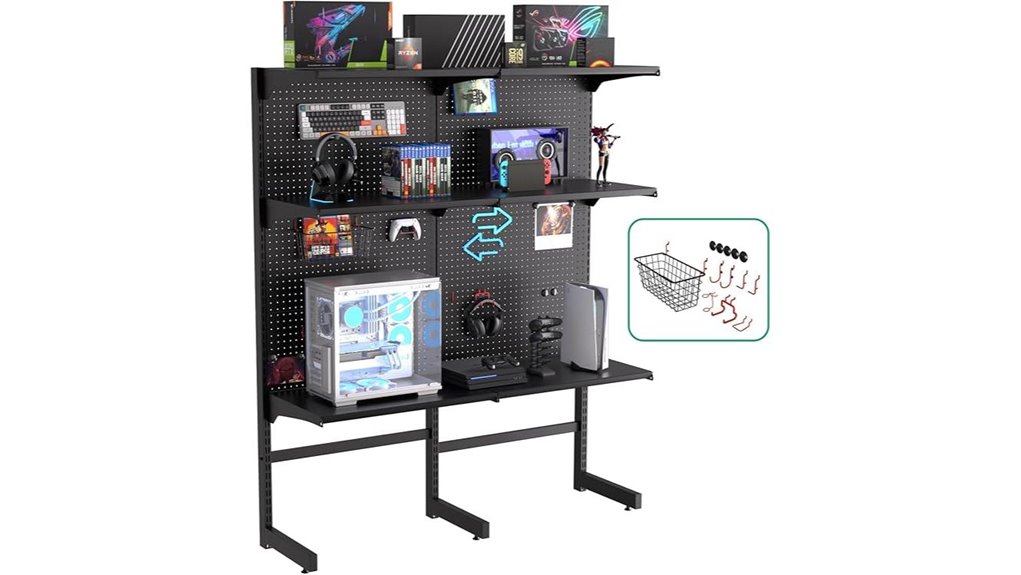15 piece gaming pegboard units