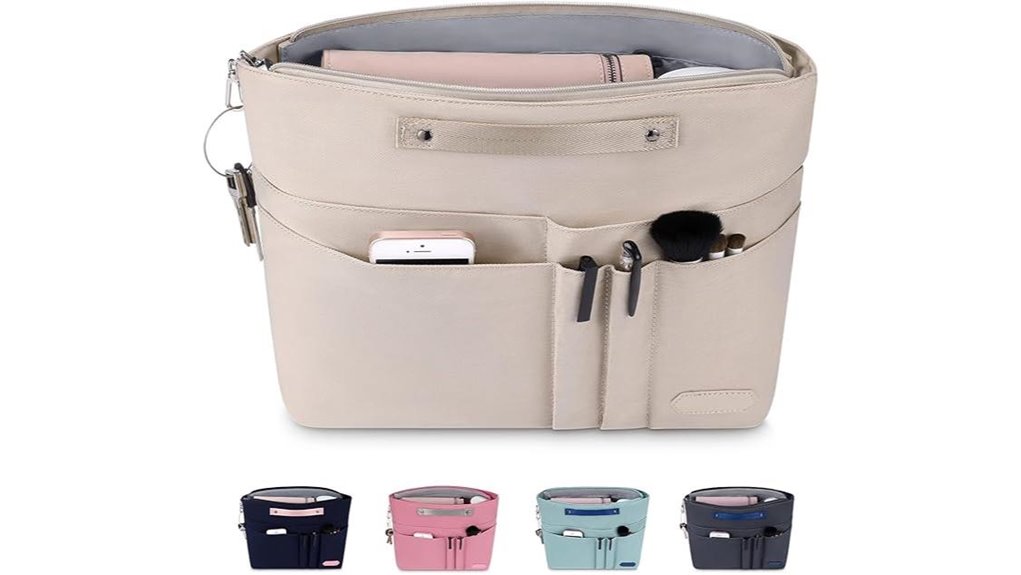 15 pocket handbag organizer insert