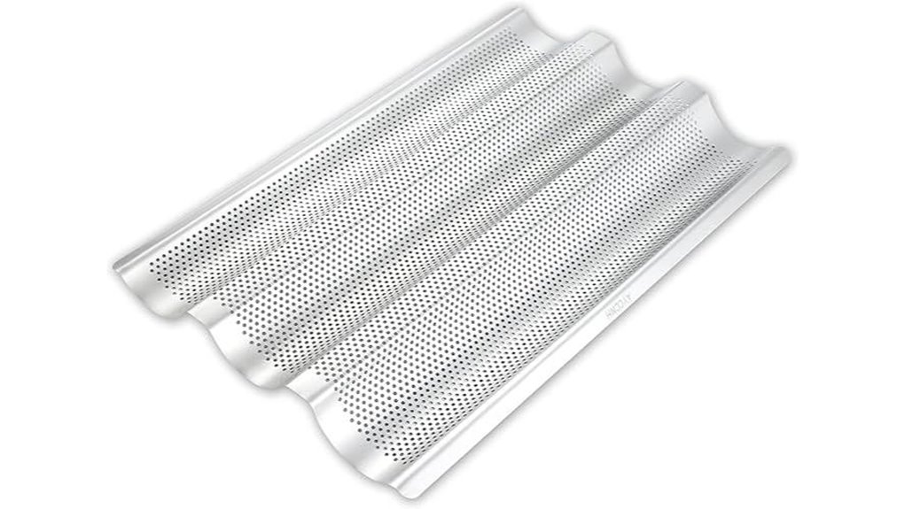 15x10 perforated stainless baguette