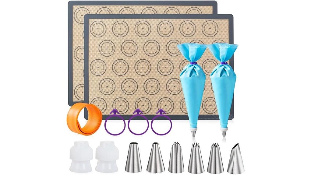 16 piece silicone macaron baking set
