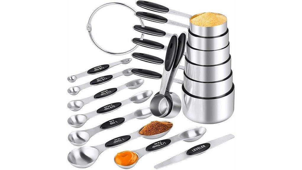 16 piece stainless measuring kit
