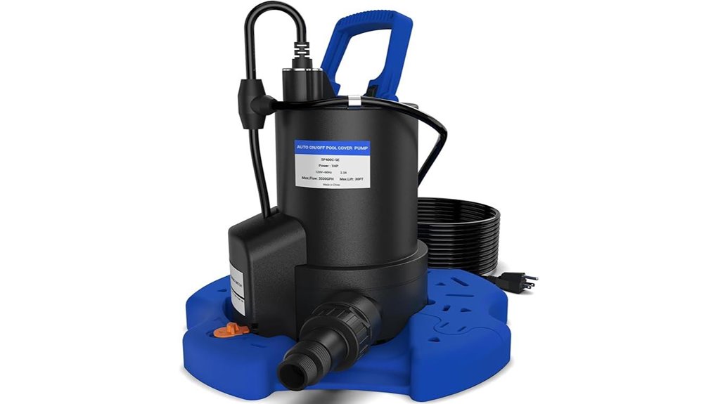 1hp 3500gph poolcover pump