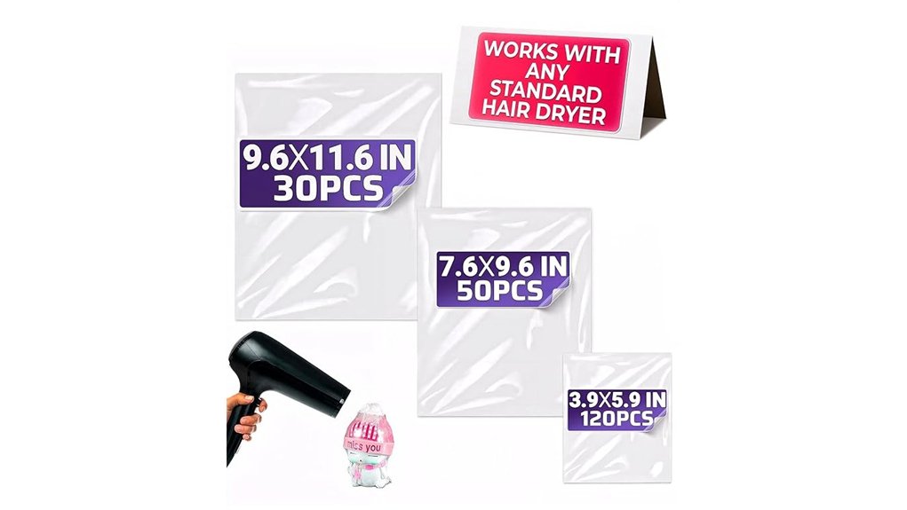200 clear shrink wraps