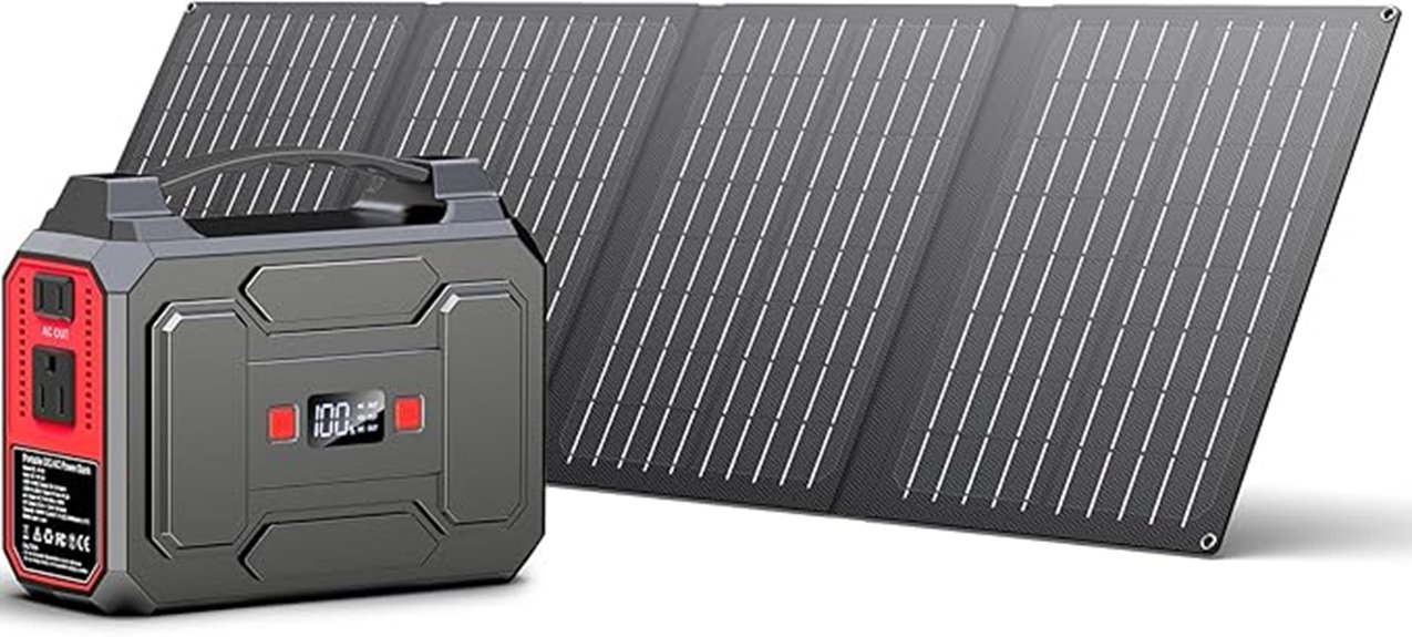 200w portable solar generator