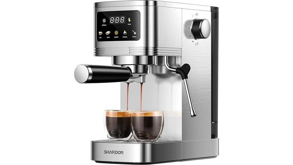 20 bar touchscreen espresso frother